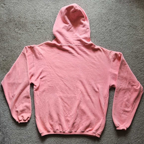 Vintage 90s pink Icantoo sport  "lighthouses of outerbanks NC" hoodie. Size med. - Picture 5 of 5
